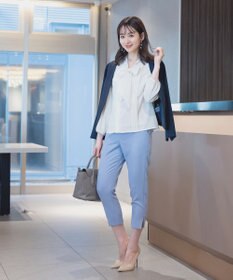 Tiaclasse 【洗える】スリットテーパードパンツ