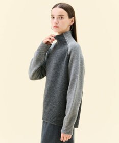 BEIGE， RULE / ウールカシミヤバイカラーハイネックニット M.Gray × L.Gray