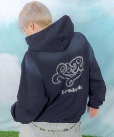 WEGO 【ユニセックス着用ITEM】ハートモチーフプルパーカー