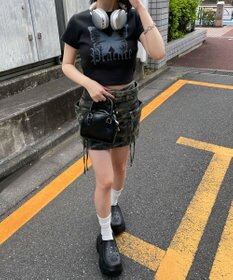 WEGO バタフライプリントリブT