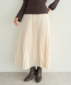 YECCA VECCA サテンプリーツスカート