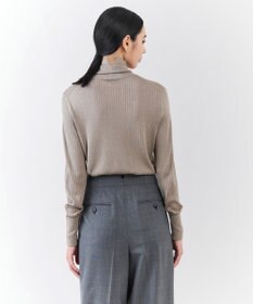 23区 【エステータ】シルクリブ タートルニット