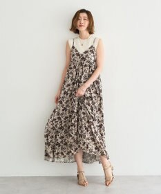 YECCA VECCA アートプリントキャミワンピース