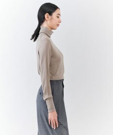 23区 【エステータ】シルクリブ タートルニット