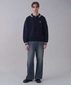 WEGO 【ユニセックス着用ITEM/ウエスト調整可】フレアデニムパンツ