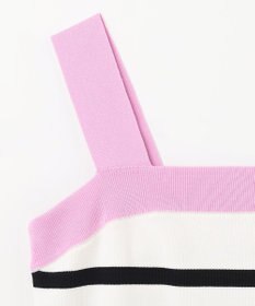 GRACE CONTINENTAL 配色ニットキャミ