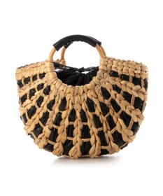 UNBILLION カシュカシュ cachecache / バンクワンコンビラウンドカゴバッグ