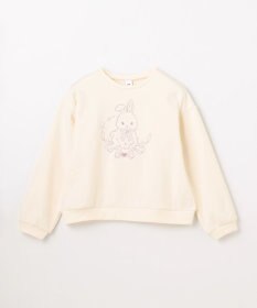 ANY KIDS アニマル刺繍 裏シャギー トレーナー