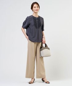 J.PRESS LADIES ライトタンブラー フリル ブラウス