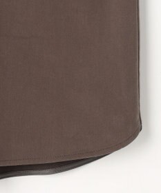 自由区 ブラッシュドコットンサテン シャツ