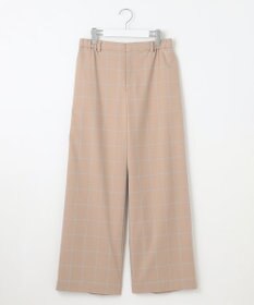 自由区 【洗える】ウィンドウペーンチェックワイド パンツ