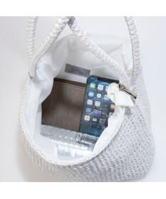 UNBILLION カシュカシュ cachecache / 2wayハンドルメタリックコード編みトートバッグ