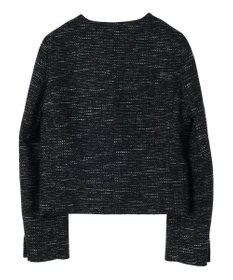 Green Parks ｅｆ－ｄｅ　ツィード調ノーカラージャケット