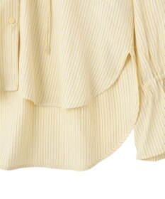 AMERICAN HOLIC スタンドフリルストライプスキッパーブラウス