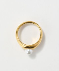 Phoebe 〈金属アレルギー対応〉アイコニックボリュームパールリング/ステンレス/大ぶり/存在感◎/主役級