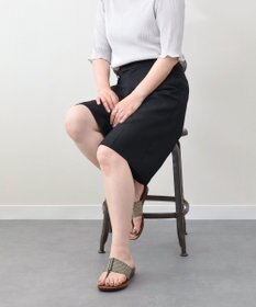 INTER-CHAUSSURES 【ITALIAN SHOEMAKERS】センターラインストーントングサンダル