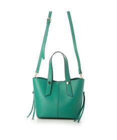 UNBILLION cachecache スタッズポイント両面合皮2wayトートバッグ