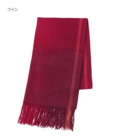 MOONBAT FURLA(フルラ）ウール100％ オンブレー チェックストール