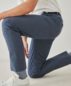 GOTAIRIKU 仕事で着られる 冷んやり綿パン【接触冷感/ストレッチ】ストレッチサマーポプリン