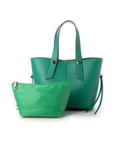 UNBILLION cachecache スタッズポイント両面合皮2wayトートバッグ