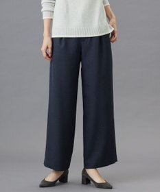 J.PRESS LADIES 【洗える】TUMUGITOピンヘッド ワイド パンツ