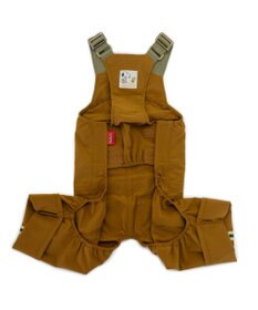 PET PARADISE スヌーピー マスコット付き オーバーオール ブラウン 中型犬 大型犬