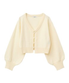 earth music&ecology パールボタンショートニットカーディガン