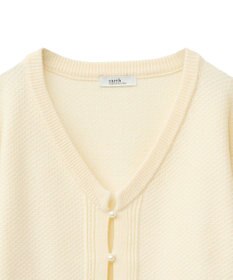 earth music&ecology パールボタンショートニットカーディガン