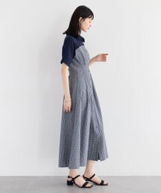 YECCA VECCA ハーフスリーブベアドッキングワンピース