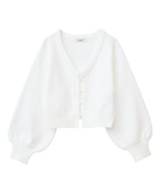 earth music&ecology パールボタンショートニットカーディガン