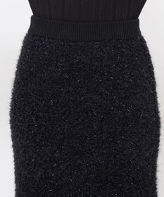 uncrave ヘアリー ラメ ニット スカート（uncrave WHITE）