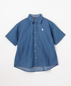 J.PRESS KIDS 【140-170cm】バックブル ダンガリー 半袖シャツ
