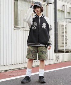 WEGO 【ユニセックス着用ITEM/MLサイズ展開】ジャガードニットスタジャン