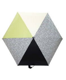+RING 【UVカット95%以上】【UPF50＋】プラスリング レディース向け 晴雨兼用 折傘 BLK/WHT T1307