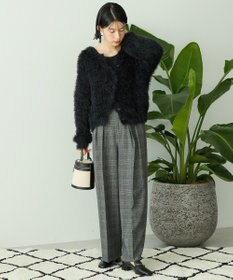 AMERICAN HOLIC シャギーニットクルーネックカーディガン