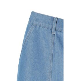 Green Parks インド綿 デニムストレートパンツ