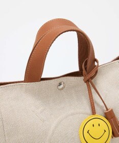 TOPKAPI 【Breath TOPKAPI】SMILE COLLECTION エンボス スマイル 2way トートバッグ /スマイルチャーム付き