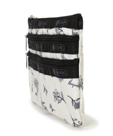 LeSportsac 3ZIP COSMETIC/インクスケッチドフローラルアイボリー