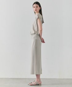 BEIGE， NADIA / 異素材ライン ストレッチニットスカート