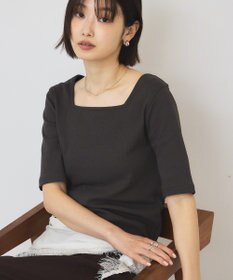 AMERICAN HOLIC スクエアネック5分袖プルオーバー