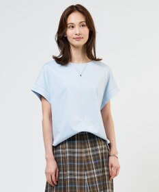 J.PRESS LADIES L 【2WAY】コットンスムース フレンチスリーブ カットソー