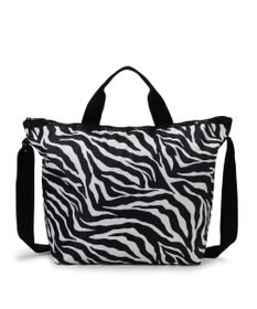 LeSportsac DELUXE EASY CARRY TOTE/クリームブラックゼブラ