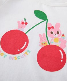 MIKI HOUSE HOT BISCUITS 【80-120cm】キャビット×さくらんぼ 半袖Tシャツ