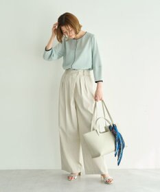 YECCA VECCA ビットプリントプリーツスカーフ