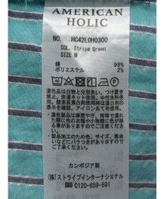AMERICAN HOLIC 丈違いラメストライプワンピース