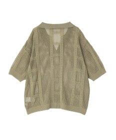 earth music&ecology レーシースキッパーポロニットプルオーバー