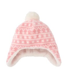 MIKI HOUSE HOT BISCUITS 【42-46cm】ぼん天付フリース素材の帽子