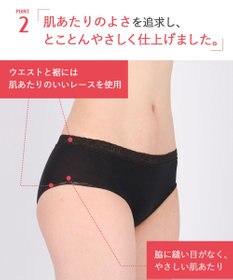 Wing ショーツ 綿混(身生地部) やさしい肌あたり 【デイリーフィット やわらかコットン】 はきこみ丈あさめ EC2230 ウイング／ワコール