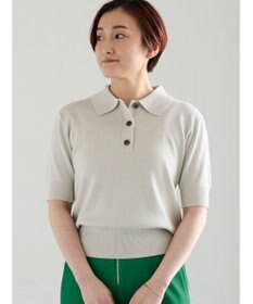 Te chichi ハーフスリーブニットポロ