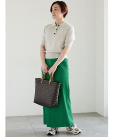 Te chichi ハーフスリーブニットポロ